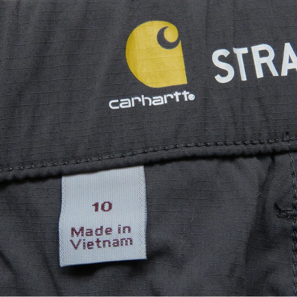 Carhartt Women's Straight Fit Force Madden Cargo Shorts 10 Charcoal Gray - Picture 8 of 9